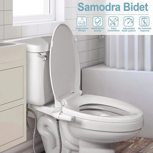 SAMODRA Bidet Attachment Ultra-Slim Toilet .